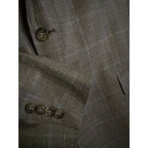 Lauren Ralph Lauren Men's Brown Plaid Wool Blazer Jacket Suit Sport Coat 46